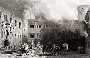 On 1 February 1746 (when James Gordon was 11 years old) his family lived at Linlithgow Palace. Government troops, under the command of Lieutenant General ((Henry Hawley)), were pursuing Jacobites in the area