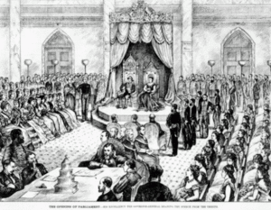 Opening of Canadian Parliament 1879