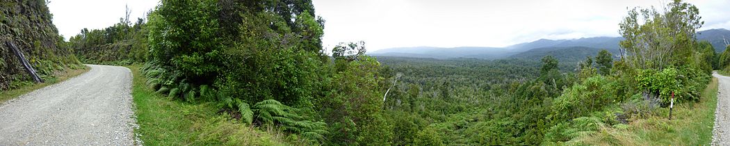 Overview on Oparara Basin from the acces road