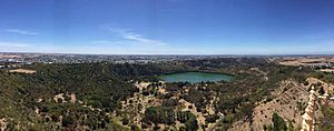 Panorama of the Valley Lakes, Mount Gambier (2016).jpg