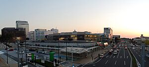 Panoramic view of downtown Tsukuba
