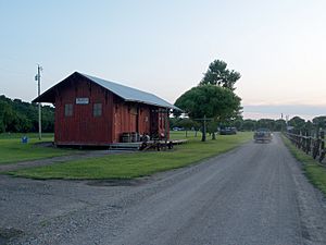 Old railroad depot in Paxico (2009)
