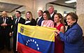 Pelosi and US Reps at a Venezuela meeting