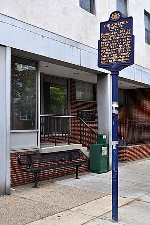 Philadelphia Tribune Historical Marker 520 S 16th St Philadelphia PA (DSC 4694)