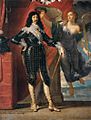 Philippe de Champaigne - Louis XIII Crowned by Victory (Siege of La Rochelle, 1628) - WGA4712