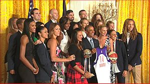 Phoenix Mercury at the White House to honor 2014 Championship