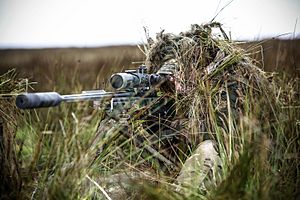 Pictured is a sniper from 34 Squadron, The Royal Air Force Regiment MOD 45159225
