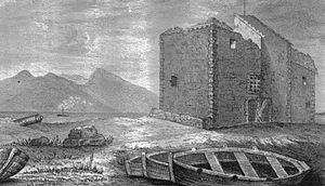 Portencross Castle, Clyde, 1840s.