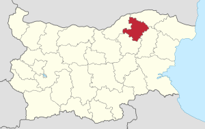 Location of Razgrad Province in Bulgaria