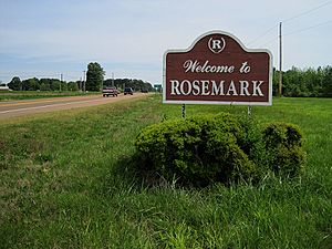 Welcome sign in Rosemark