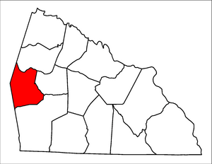 Location of Mount Ulla Township in Rowan County, N.C.
