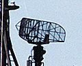 SPS-10 radar antenna on a Knox class frigate