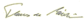 Signature of Thomas de Maizière