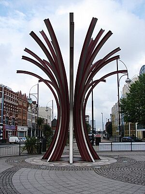 Steel Fountain - geograph.org.uk - 842445