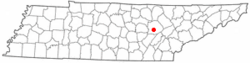 Location of Lake Tansi Village, Tennessee