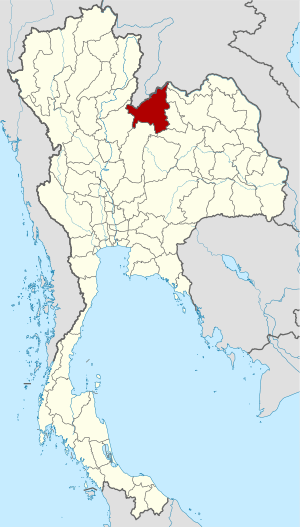 Map of Thailand highlighting Loei Province