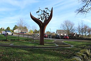 The Dalry Covenanter Sculpture, The Burning Bush (geograph 3884568).jpg