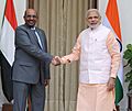 The Prime Minister, Shri Narendra Modi meeting the President of Sudan, Mr. Omar al-Bashir, in New Delhi on October 30, 2015
