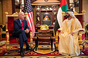 The Vice President holds a bilateral meeting with His Highness Sheikh Mohammed Bin Rashid Al Maktoum of the United Arab Emirates
