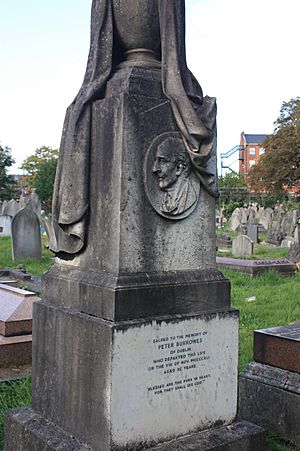 The grave of Peter Burrowes, Kensal Green Cemetery