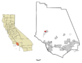Ventura County California Incorporated and Unincorporated areas Meiners Oaks Highlighted