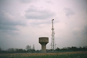 Water Tower and Mast, Banbury 2001