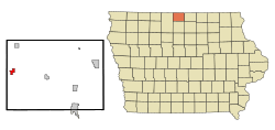 Location of Buffalo Center, Iowa