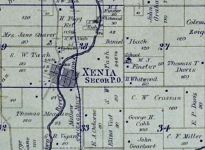 Xenia (Secor) Iowa, 1892
