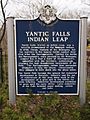 Yantic Falls Historic District sign