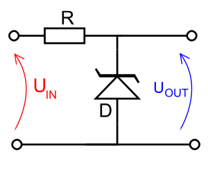 Zener diode voltage regulator