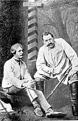 М. П. Садовский (Счастливцев, слева) и Н. Х. Рыбаков (Несчастливцев) в пьесе Лес