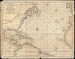 1683 Mortier Map of North America, the West Indies, and the Atlantic Ocean - Geographicus - Atlantique-mortier-1693