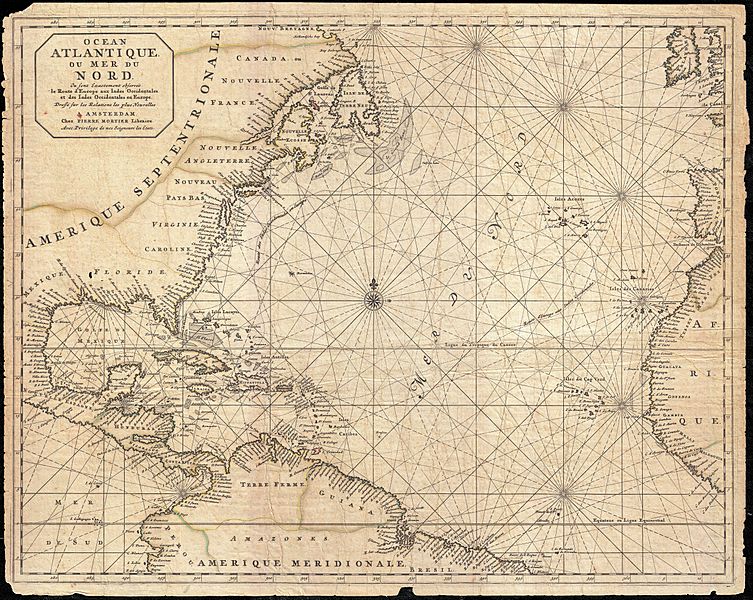 1683 Mortier Map of North America, the West Indies, and the Atlantic Ocean - Geographicus - Atlantique-mortier-1693