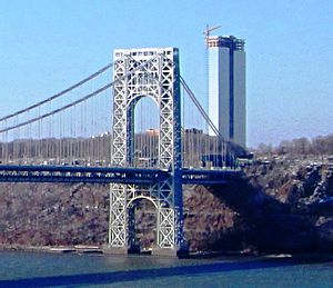 2013 George Washington Bridge New Jersey side from 187th Street and Chittenden Avenue