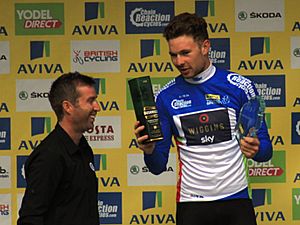 2015 Tour of Britain - winner Points Competition Owain Douall