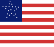21 Star American flag flown to celebrate statehood of Illinois (1818)