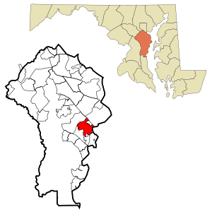 Location within Anne Arundel County