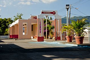 Arroyo bus terminal in Arroyo barrio-pueblo, Puerto Rico