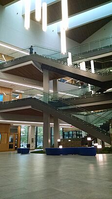 Atrium of Don and Cathy Jacobs Science Building
