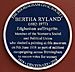 Bertha Ryland blue plaque.jpg