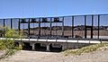 Border fence arroyo crossing by Hart's Mill