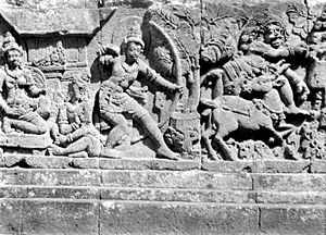 COLLECTIE TROPENMUSEUM Reliëf op de aan Shiva gewijde tempel op de Candi Lara Jonggrang oftewel het Prambanan tempelcomplex TMnr 10016190