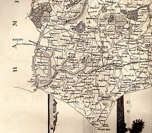 Chichester 1835 map