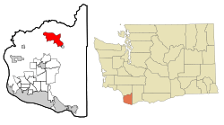 Location of Amboy, Washington