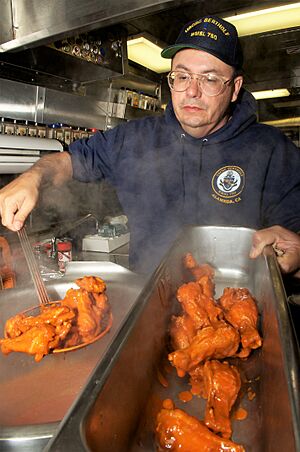 Coast Guard buffalo chicken wings