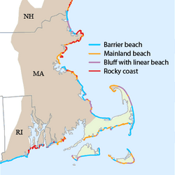 Coastal landforms of Massachusetts