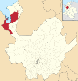 Location of the city of Turbo, in the Antioquia Department of Colombia
