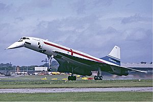 Concorde landing Farnborough Fitzgerald