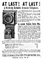 Consolidated Telephone Co. ad 1886