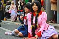Cosplayers of Monogatari Series at the Nippombashi Street Festa 2014
